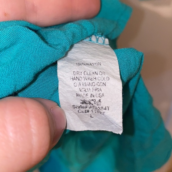 Teal Flowy Top - Picture 5 of 5